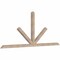 Ekena Millwork Saratoga Smooth Timber Gable Bracket, Douglas Fir, 108"W x 45"H x 3 1/2"D x 3 1/2"F, 10/12 Pitch GBW108X45X0404SAR00SDF - alternate 4